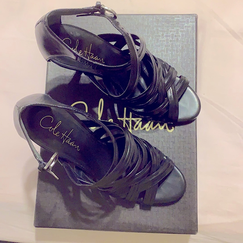 Cole Haan dress saddles - Black - size 6.5B - Picture 1 of 1
